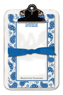 Noteworthy Collections College Clipboard & Notesheets - Paisley (Duke University) (CCP-DK5)