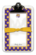 Noteworthy Collections College Clipboard & Notesheets - Simple Dot (Louisiana State University) (CCP-LSU4)