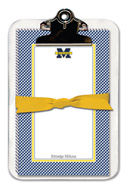 Noteworthy Collections College Clipboard & Notesheets - Gingham (Louisiana State University) (CCP-MICH1)