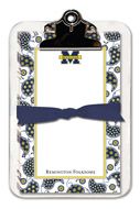 Noteworthy Collections College Clipboard & Notesheets - Paisley (University of Michigan) (CCP-MICH5)