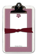 Noteworthy Collections College Clipboard & Notesheets - Gingham (Texas A&M University) (CCP-TAM1)