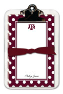 Noteworthy Collections College Clipboard & Notesheets - Simple Dot (Texas A&M University) (CCP-TAM4)