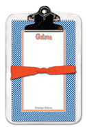 Noteworthy Collections College Clipboard & Notesheets - Gingham (University of Florida) (CCP-UF1)