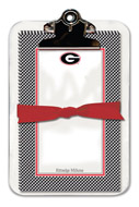 Noteworthy Collections College Clipboard & Notesheets - Gingham (University of Georgia) (CCP-UGA1)