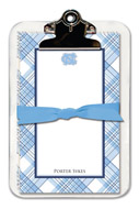 Noteworthy Collections College Clipboard & Notesheets - Plaid (University of North Carolina) (CCP-UNC3)