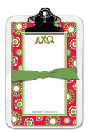 Noteworthy Collections - Sorority Clipboard Pads (Alpha Chi Omega - Circle Burst)