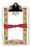 Noteworthy Collections - Sorority Clipboard Pads (Alpha Chi Omega - Paisley)
