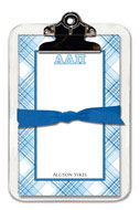 Noteworthy Collections - Sorority Clipboard Pads (Alpha Delta Pi - Plaid)