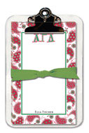 Noteworthy Collections - Sorority Clipboard Pads (Alpha Gamma Delta - Paisley)