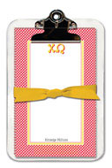 Noteworthy Collections - Sorority Clipboard Pads (Chi Omega - Gingham)