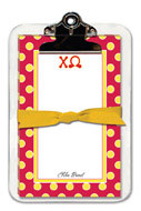 Noteworthy Collections - Sorority Clipboard Pads (Chi Omega - Simple Dots)