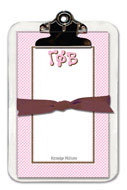 Noteworthy Collections - Sorority Clipboard Pads (Gamma Phi Beta - Gingham)