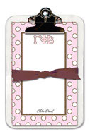 Noteworthy Collections - Sorority Clipboard Pads (Gamma Phi Beta - Simple Dots)