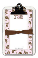Noteworthy Collections - Sorority Clipboard Pads (Gamma Phi Beta � Paisley)