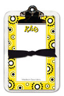 Noteworthy Collections - Sorority Clipboard Pads (Kappa Alpha Theta - Circle Burst)