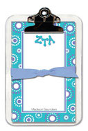 Noteworthy Collections - Sorority Clipboard Pads (Zeta Tau Alpha - Circle Burst)