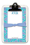Noteworthy Collections - Sorority Clipboard Pads (Zeta Tau Alpha - Paisley)