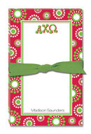 Noteworthy Collections - Sorority Large Jot Pads (Alpha Chi Omega - Circle Burst)