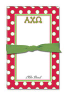 Noteworthy Collections - Sorority Large Jot Pads (Alpha Chi Omega - Simple Dots)