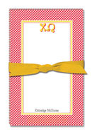 Noteworthy Collections - Sorority Large Jot Pads (Chi Omega - Gingham)