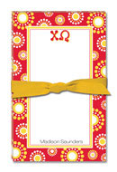 Noteworthy Collections - Sorority Large Jot Pads (Chi Omega - Circle Burst)