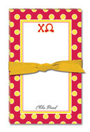 Noteworthy Collections - Sorority Large Jot Pads (Chi Omega - Simple Dots)