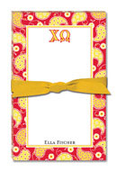 Noteworthy Collections - Sorority Large Jot Pads (Chi Omega - Paisley)