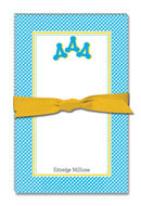 Noteworthy Collections - Sorority Large Jot Pads (Delta Delta Delta - Gingham)