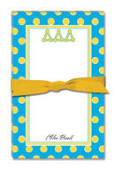 Noteworthy Collections - Sorority Large Jot Pads (Delta Delta Delta - Simple Dots)