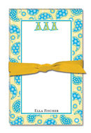 Noteworthy Collections - Sorority Large Jot Pads (Delta Delta Delta - Paisley)