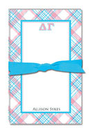 Noteworthy Collections - Sorority Large Jot Pads (Delta Gamma - Plaid)