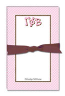 Noteworthy Collections - Sorority Large Jot Pads (Gamma Phi Beta - Gingham)