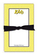 Noteworthy Collections - Sorority Large Jot Pads (Kappa Alpha Theta - Gingham)