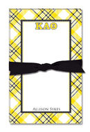 Noteworthy Collections - Sorority Large Jot Pads (Kappa Alpha Theta - Plaid)
