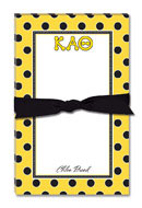 Noteworthy Collections - Sorority Large Jot Pads (Kappa Alpha Theta - Simple Dots)