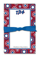 Noteworthy Collections - Sorority Large Jot Pads (Pi Beta Phi - Circle Burst)