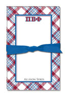 Noteworthy Collections - Sorority Large Jot Pads (Pi Beta Phi - Plaid)