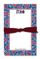 Noteworthy Collections - Sorority Large Jot Pads (Pi Beta Phi - Paisley)