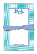 Noteworthy Collections - Sorority Large Jot Pads (Zeta Tau Alpha - Gingham)