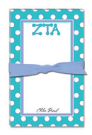 Noteworthy Collections - Sorority Large Jot Pads (Zeta Tau Alpha - Simple Dots)