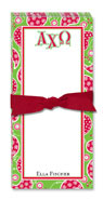 Noteworthy Collections - Sorority Menu Pads (Alpha Chi Omega - Paisley)