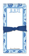 Noteworthy Collections - Sorority Menu Pads (Alpha Delta Pi - Paisley)