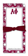 Noteworthy Collections - Sorority Menu Pads (Alpha Phi - Circle Burst)
