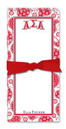 Noteworthy Collections - Sorority Menu Pads (Alpha Sigma Alpha - Paisley)