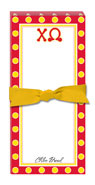 Noteworthy Collections - Sorority Menu Pads (Chi Omega - Simple Dots)