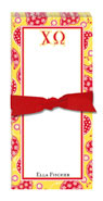 Noteworthy Collections - Sorority Menu Pads (Chi Omega - Paisley)