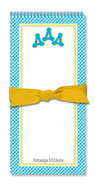 Noteworthy Collections - Sorority Menu Pads (Delta Delta Delta - Gingham)