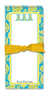 Noteworthy Collections - Sorority Menu Pads (Delta Delta Delta - Paisley)
