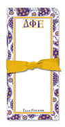 Noteworthy Collections - Sorority Menu Pads (Delta Phi Epsilon - Paisley)