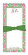 Noteworthy Collections - Sorority Menu Pads (Delta Zeta - Paisley)
